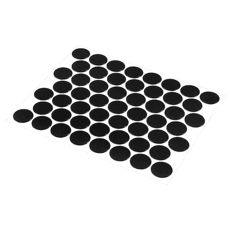 Prime-Line Black Screw Hole Covers, Self-Adhesive, Textured, Plastic 53 Per Sheet KD 16082